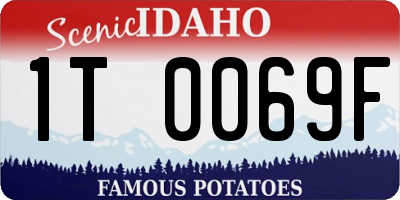 ID license plate 1T0069F