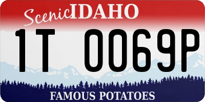 ID license plate 1T0069P