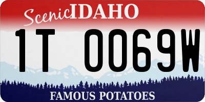 ID license plate 1T0069W