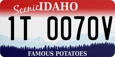 ID license plate 1T0070V