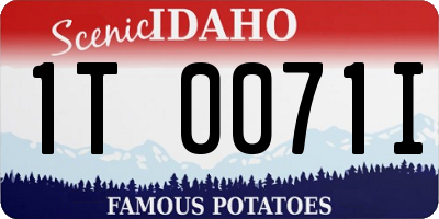 ID license plate 1T0071I