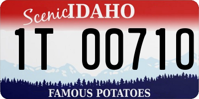 ID license plate 1T0071O