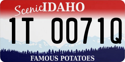 ID license plate 1T0071Q