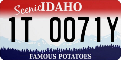 ID license plate 1T0071Y