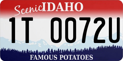 ID license plate 1T0072U