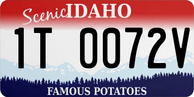 ID license plate 1T0072V