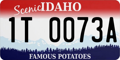 ID license plate 1T0073A