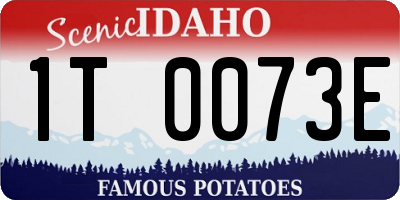 ID license plate 1T0073E