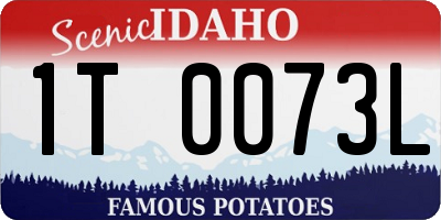 ID license plate 1T0073L