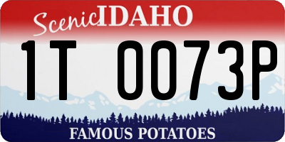 ID license plate 1T0073P