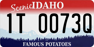 ID license plate 1T0073Q