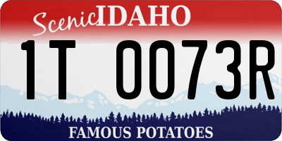 ID license plate 1T0073R