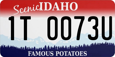 ID license plate 1T0073U