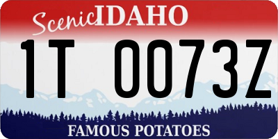 ID license plate 1T0073Z