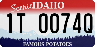 ID license plate 1T0074Q