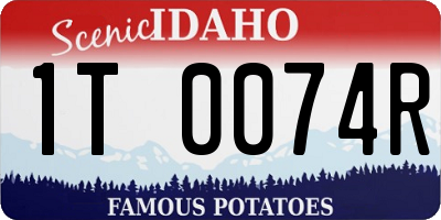 ID license plate 1T0074R