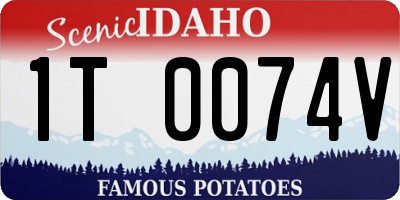 ID license plate 1T0074V