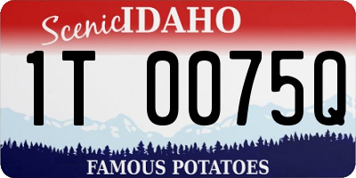 ID license plate 1T0075Q