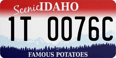 ID license plate 1T0076C
