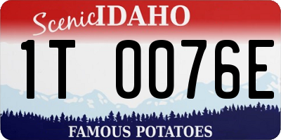 ID license plate 1T0076E