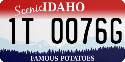 ID license plate 1T0076G