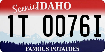 ID license plate 1T0076I