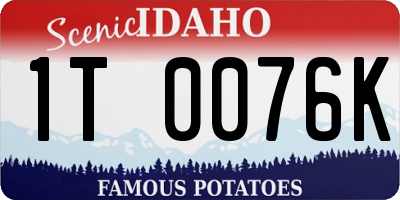 ID license plate 1T0076K