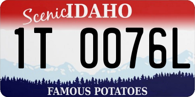 ID license plate 1T0076L