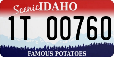ID license plate 1T0076O