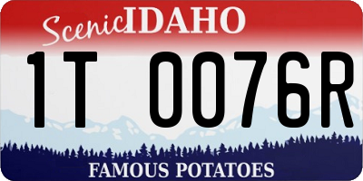 ID license plate 1T0076R