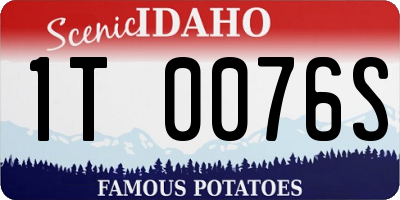 ID license plate 1T0076S