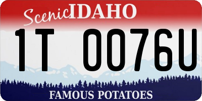 ID license plate 1T0076U