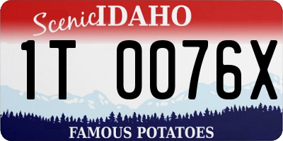ID license plate 1T0076X