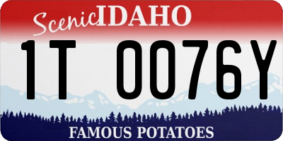 ID license plate 1T0076Y