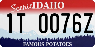 ID license plate 1T0076Z