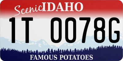 ID license plate 1T0078G