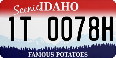 ID license plate 1T0078H