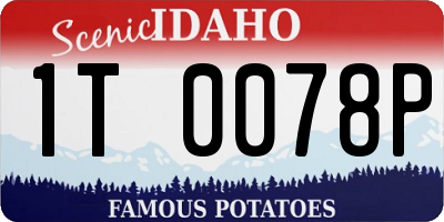 ID license plate 1T0078P