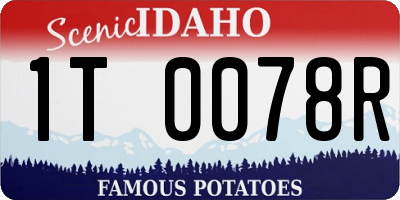 ID license plate 1T0078R