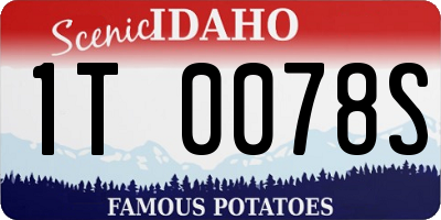 ID license plate 1T0078S