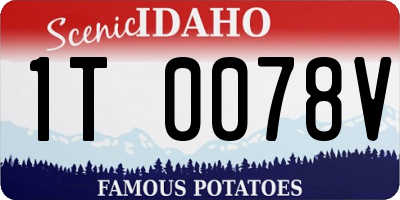 ID license plate 1T0078V