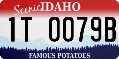 ID license plate 1T0079B