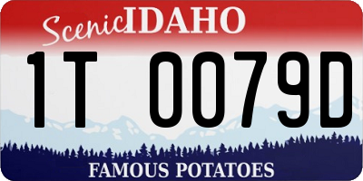 ID license plate 1T0079D