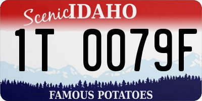 ID license plate 1T0079F