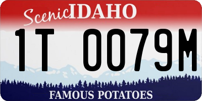 ID license plate 1T0079M