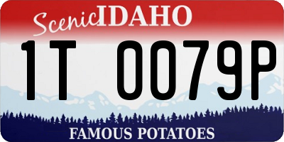 ID license plate 1T0079P