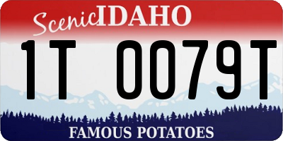 ID license plate 1T0079T