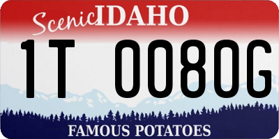 ID license plate 1T0080G