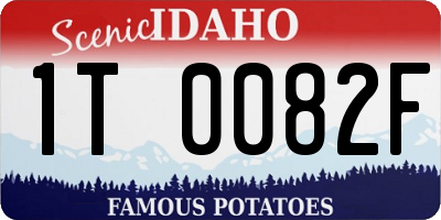 ID license plate 1T0082F