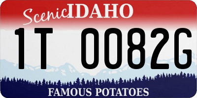 ID license plate 1T0082G